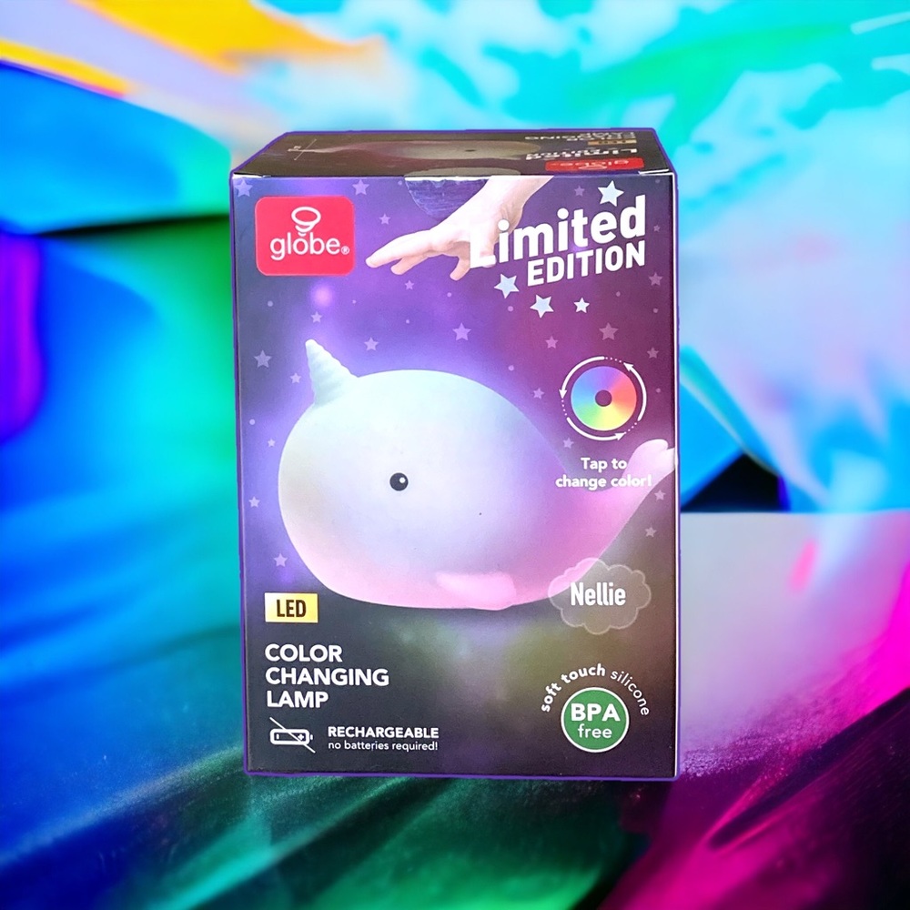 🆕 LED Color Changing Rechargeable Tap Lamp ~ Nellie the Whale ~ Limited Edition
